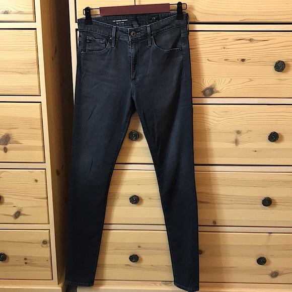 Ag Adriano Goldschmied Gray Farrah High Rise Skinny Jeans Size 26 R - Picture 2 of 9